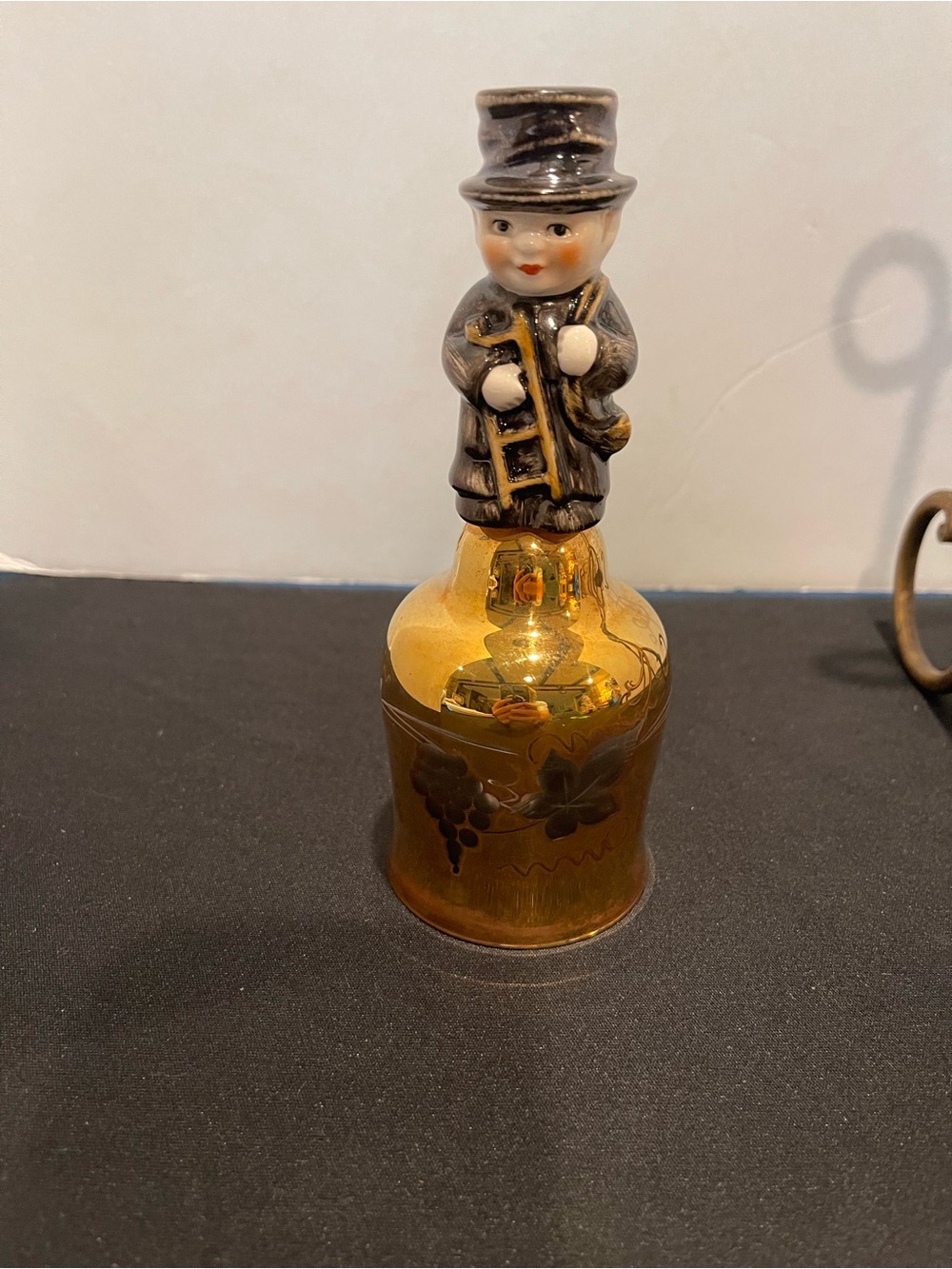 Vintage Boxkling Friar Monk Made in Germany Gold Bell